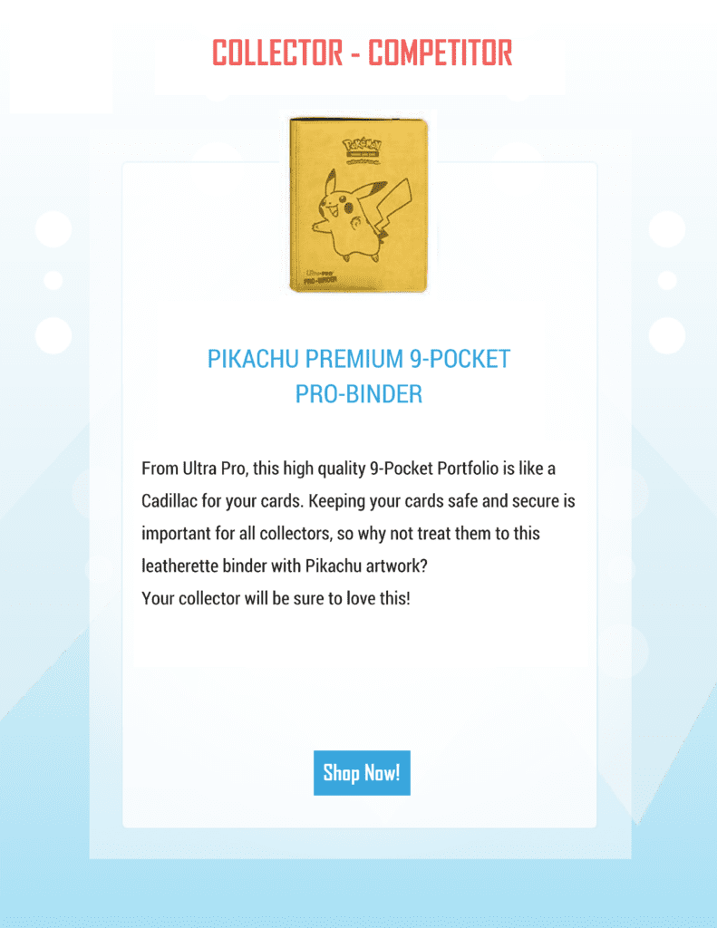 PIKACHU PREMIUM 9-POCKET PRO-BINDER