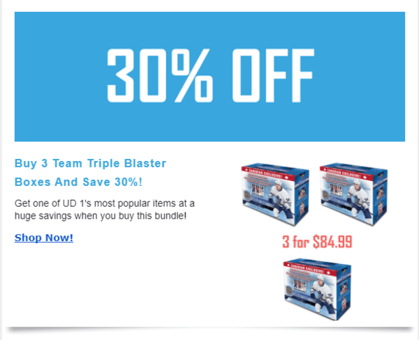 Save 30% Off team triple bundle
