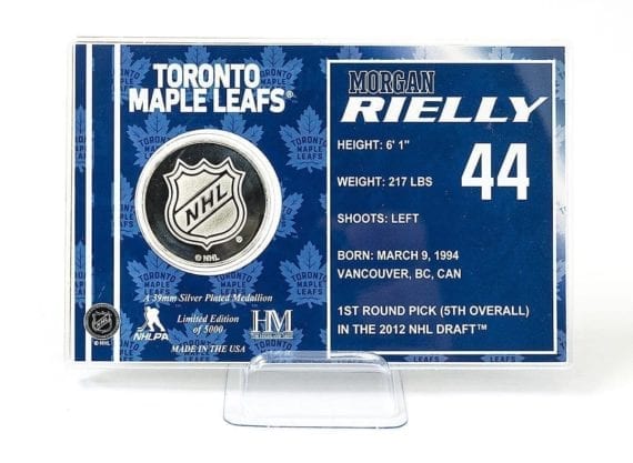 Morgan Rielly - Toronto Maple Leafs Silver Coin