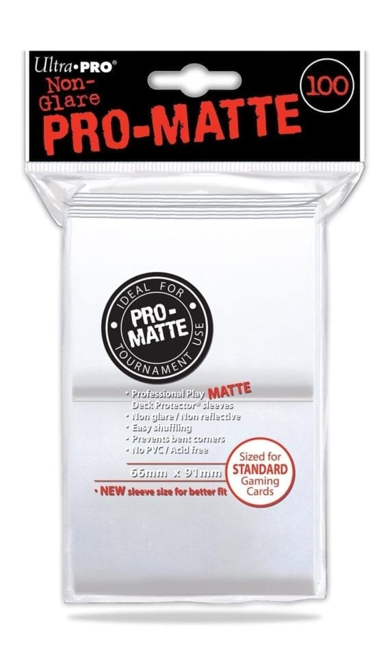 Ultra Pro - Pro-Matte Standard Card Sleeves - White