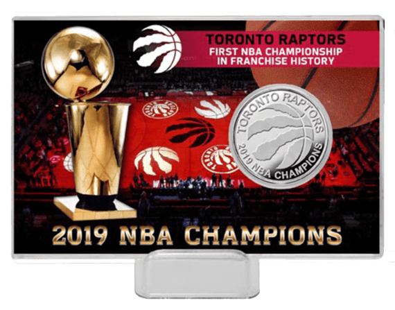 Toronto Raptors 2019 Championship Coin & Plaque