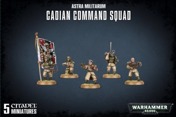 Warhammer 40,000 - Astra Militarium Cadian Command Squad