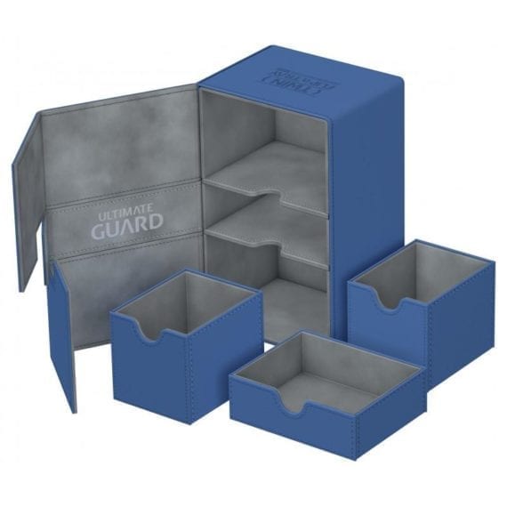 Ultimate Guard Deck Box: Twin Flip'n'Tray 160+ XenoSkin - Blue