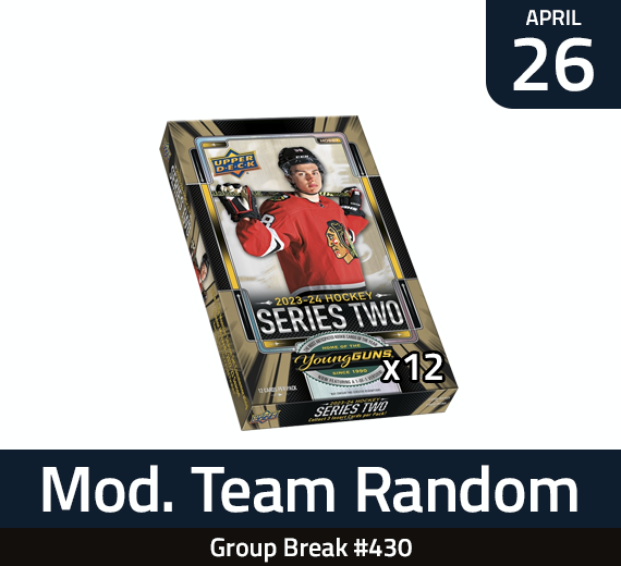 GB #430: 2023-24 UD Series 2 12 Box Case Break - April 26 @ Noon 