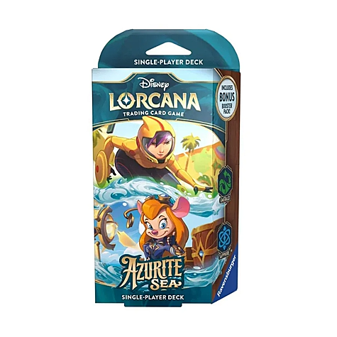 Disney Lorcana: Azurite Sea Starter Deck - Emerald and Sapphire